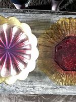 Both Walther Glass plates side by side showing shapes and colors