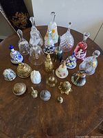 Group shot showing all 23 bells on tabletop