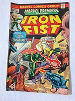 Front cover showing title, issue number 17, 25¢ price, Iron Fist action artwork