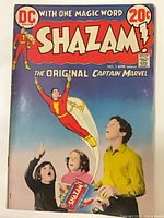 Front cover displaying title, Captain Marvel illustration, 20¢ price