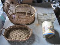 Group shot showing all four items on table