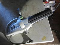 Full view of Haussmann electric leaf blower on table