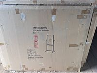 Box showing MB3648W 36x48 Mobile Whiteboard details