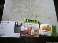 Overview of four boxed glassware sets