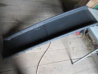 Top view of unfolded pet ramp showing tread