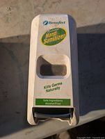 Loose Benefect Natural Hand Sanitizer dispenser front view
