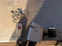 Overall lot showing clipper, case, shaver