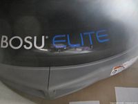 Close-up of BOSU Elite logo on dome surface
