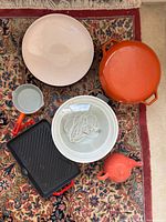 Group shot of all cookware and crockpot