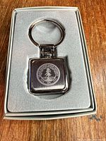 Keychain in box, full view
