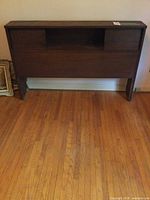 Front view of headboard