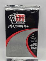 Front of sealed 1992 Pro Set Racing Winston Cup card pack