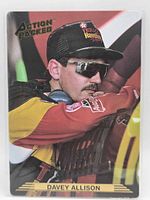 Front of 1993 Action Packed Davey Allison #80 card in sleeve
