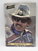 Front view of 1993 Action Packed Richard Petty NASCAR trading card in sleeve