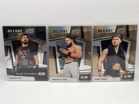 Front view of all three cards upright