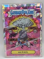 Front view of card in protective sleeve showing holographic design and card number 209b