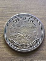 Obverse view showing Niagara Falls design and wording