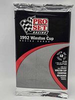 Front view of sealed 1992 Pro Set Winston Cup Racing card pack
