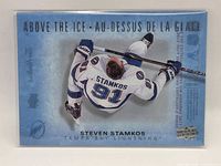 Front of Steven Stamkos Above the Ice card in sleeve