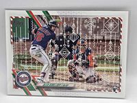 Front of Alex Kirilloff Topps Holiday rookie card
