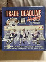 Front of Trade Deadline Hockey board game box