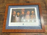 Full view of framed World Golf Hall of Fame limited commemorative print