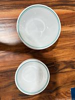 Two bowl sizes shown stacked together