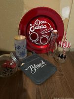 Group shot of all holiday items on floor