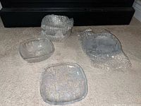 Four glass pieces showing overall set