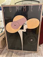 Front view of framed “Summer” poster