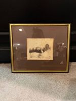 framed etching front view