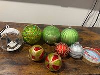 Group shot of all visible ornaments