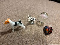 overview of all four items on carpeted surface