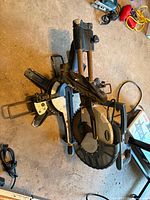 Saw folded for storage showing overall condition