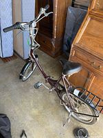 Full view of Schwinn Loop folding bike right side showing frame, seat, rack
