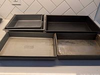 Rectangular and square cake pans
