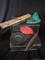 Group shot of all five items on display