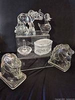 group shot of all seven crystal pieces