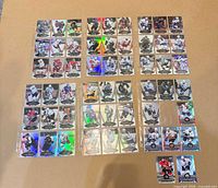 All 51 cards laid out on surface