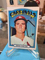 Front view of Steve Carlton Topps card