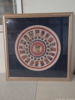 Full view of framed print showing frame, mat and artwork