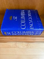 Front, spine and top view of The Columbia Encyclopedia 5th edition hardcover showing dust jacket condition