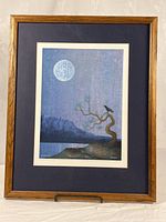 Full view framed print showing frame, mat, artwork