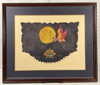 Full view of framed artwork