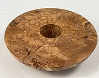 Top view showing central opening and grain