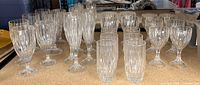 All 30 pieces arranged on tabletop showing quantity and styles