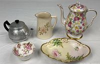 Group image of all five tabletop items