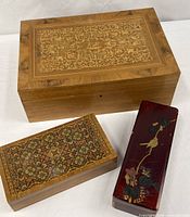 All three wooden boxes grouped