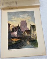Full view of signed etching with glassine cover