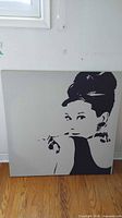 Front view of entire square canvas print